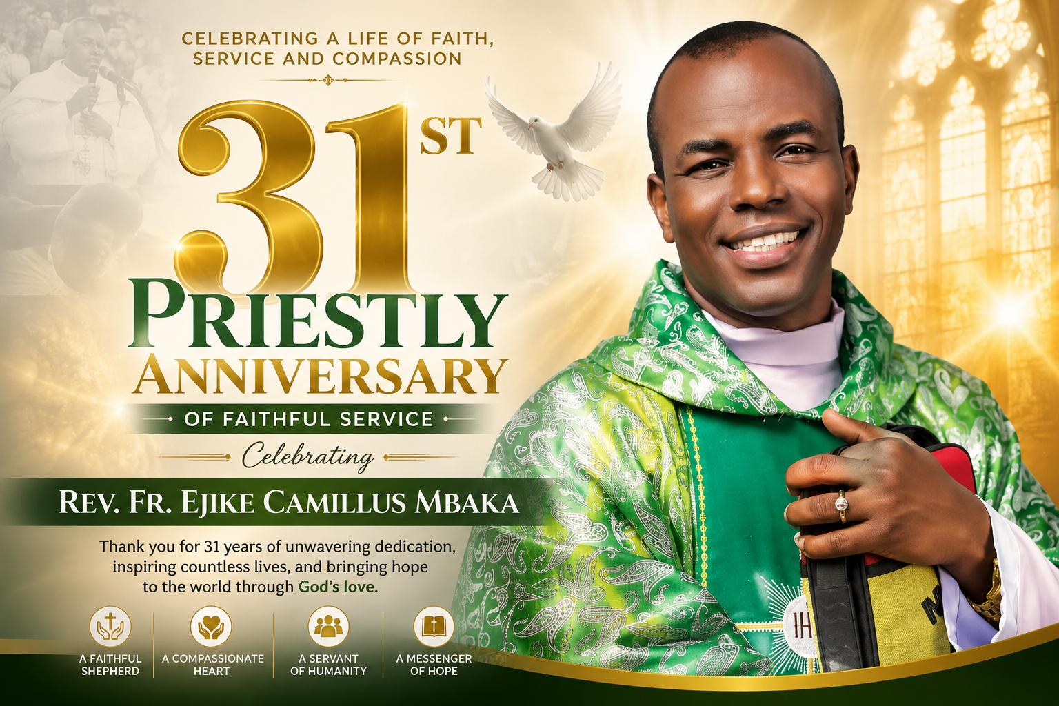 31 Years of Faithful Service: Celebrating the Priestly Anniversary of Rev. Fr. Ejike Camillus Mbaka